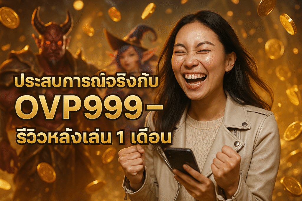 ประสบการณ์จริงกับ OVP999 – รีวิวหลังเล่น 1 เดือน