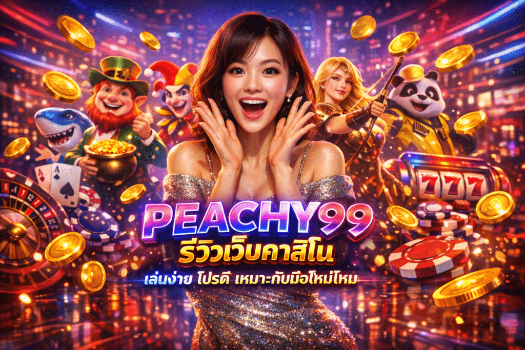 PEACHY99 รีวิวเว็บคาสิโน เล่นง่าย โปรดี เหมาะกับมือใหม่ไหม