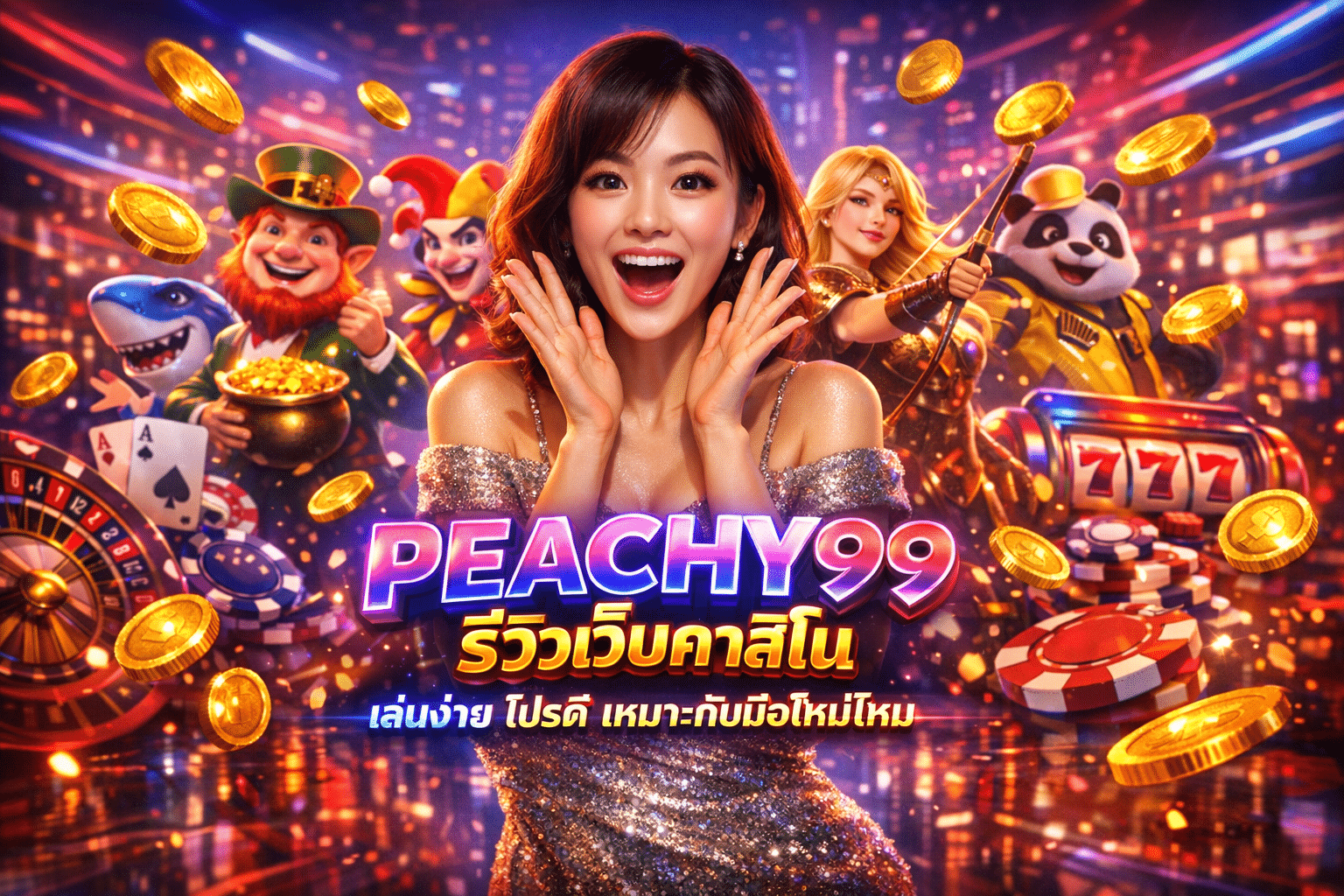 PEACHY99 รีวิวเว็บคาสิโน เล่นง่าย โปรดี เหมาะกับมือใหม่ไหม